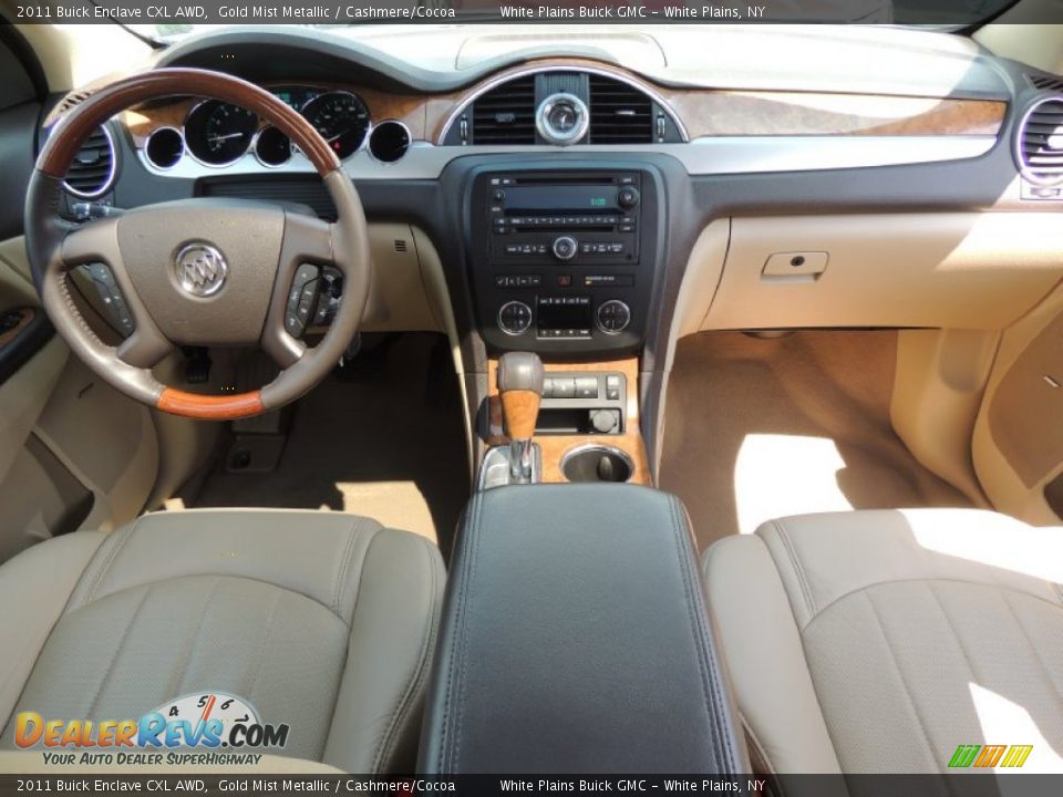 2011 Buick Enclave CXL AWD Gold Mist Metallic / Cashmere/Cocoa Photo #15