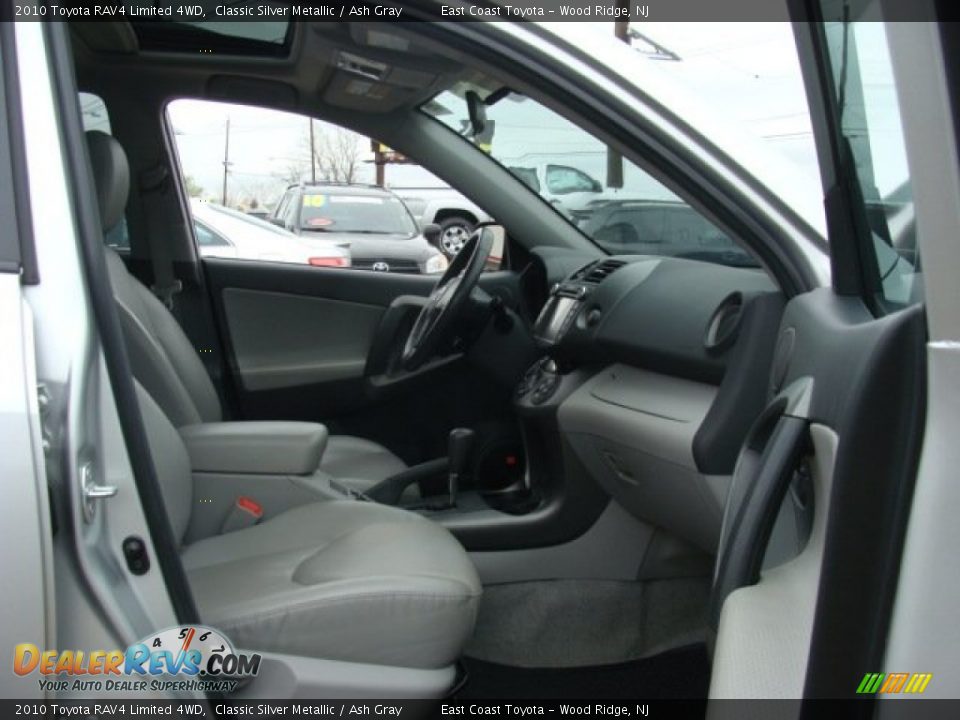 2010 Toyota RAV4 Limited 4WD Classic Silver Metallic / Ash Gray Photo #8