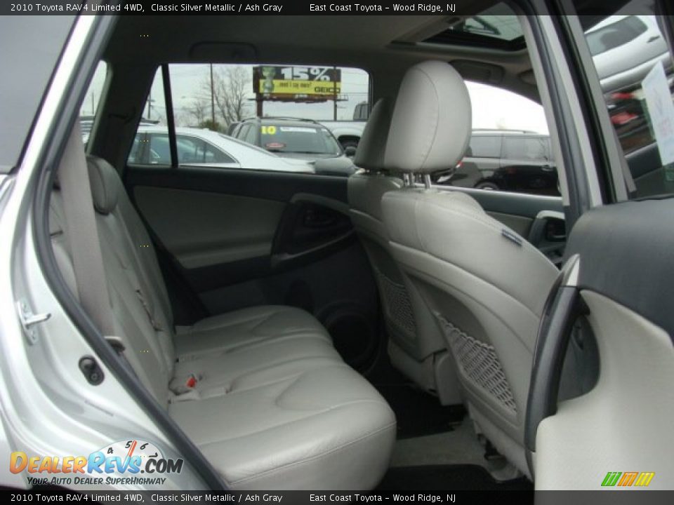 2010 Toyota RAV4 Limited 4WD Classic Silver Metallic / Ash Gray Photo #11