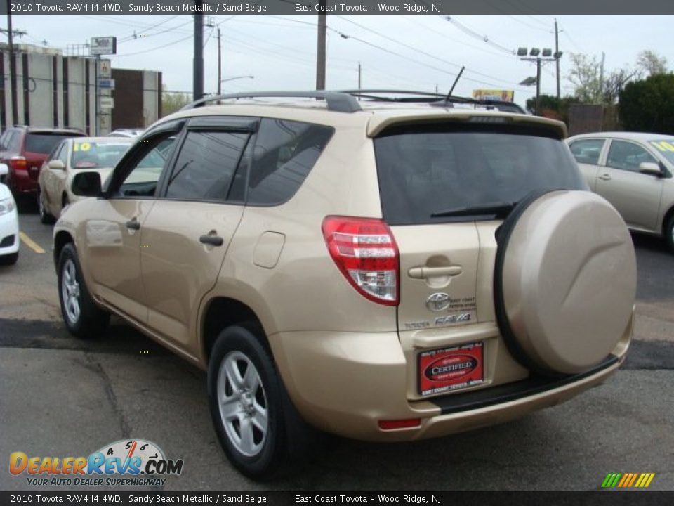 2010 Toyota RAV4 I4 4WD Sandy Beach Metallic / Sand Beige Photo #4