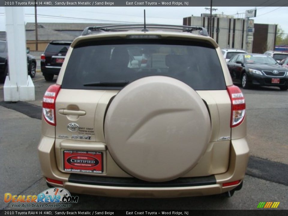 2010 Toyota RAV4 I4 4WD Sandy Beach Metallic / Sand Beige Photo #5