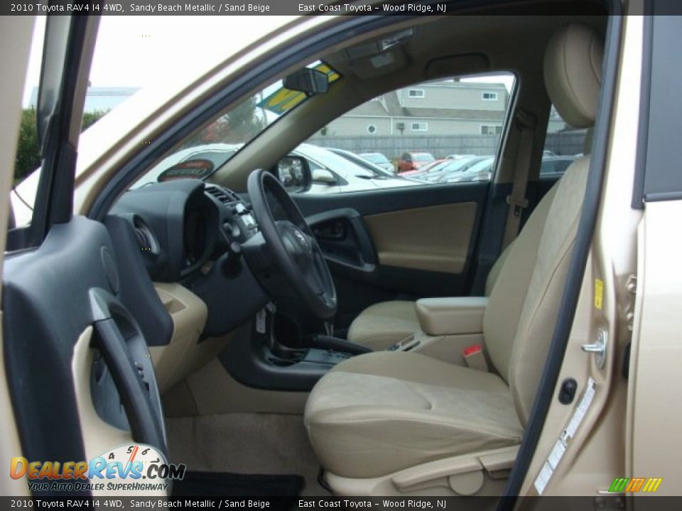 2010 Toyota RAV4 I4 4WD Sandy Beach Metallic / Sand Beige Photo #7