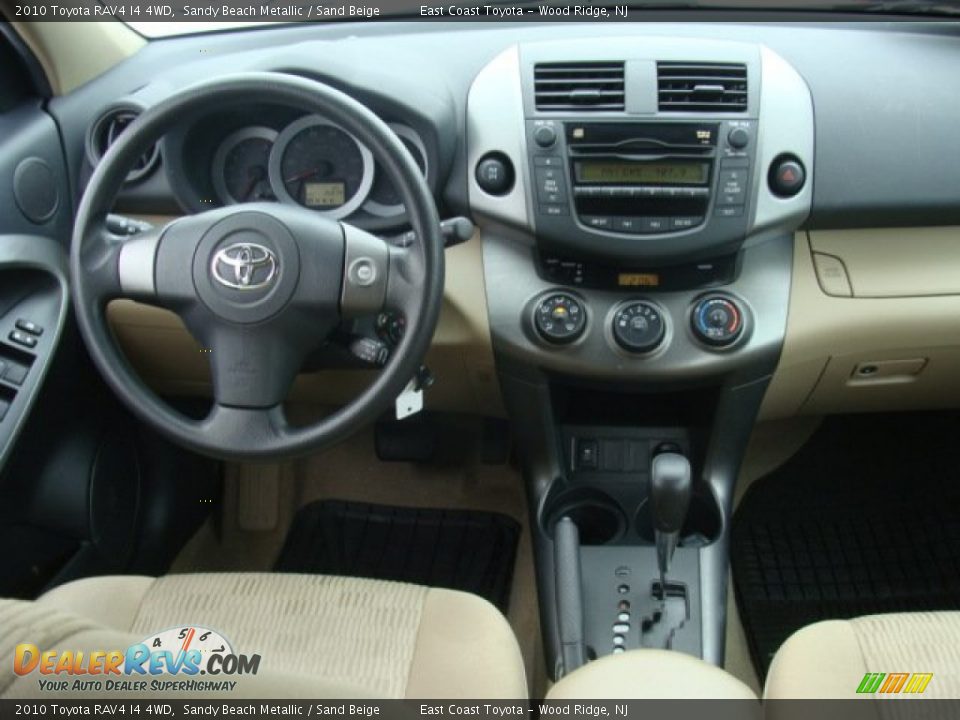 2010 Toyota RAV4 I4 4WD Sandy Beach Metallic / Sand Beige Photo #9