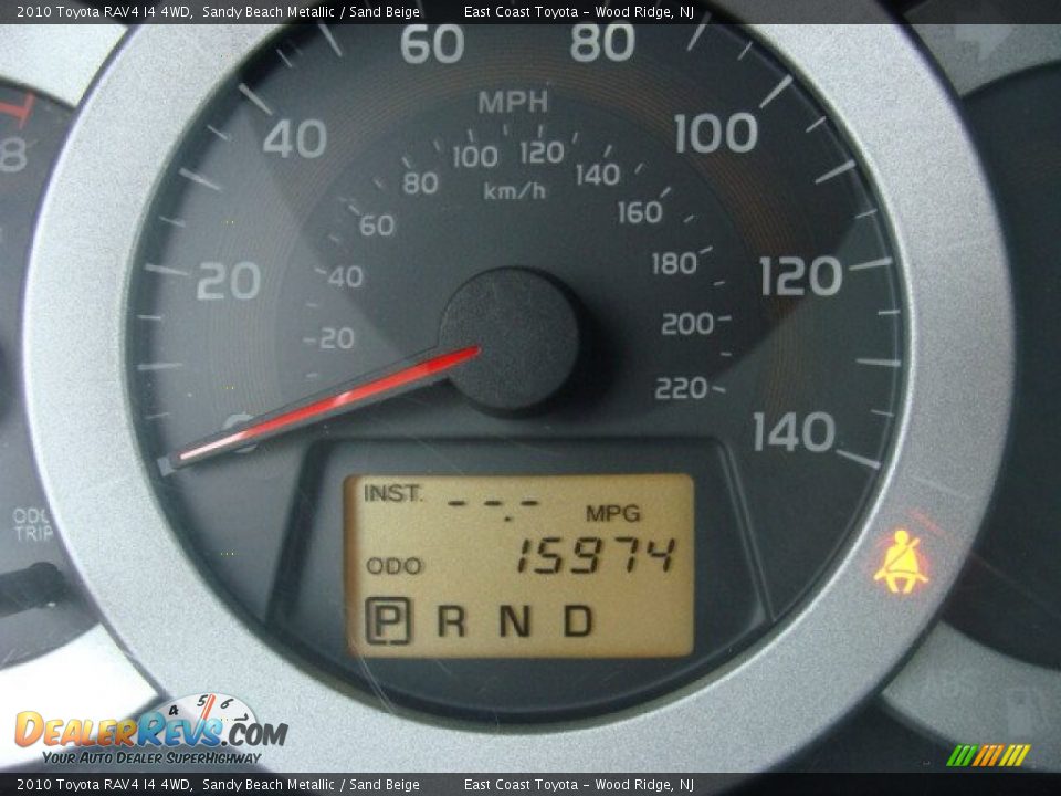 2010 Toyota RAV4 I4 4WD Sandy Beach Metallic / Sand Beige Photo #10