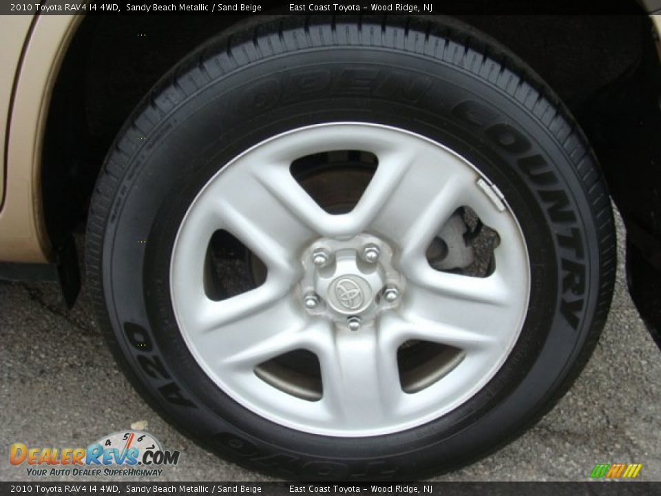 2010 Toyota RAV4 I4 4WD Sandy Beach Metallic / Sand Beige Photo #14