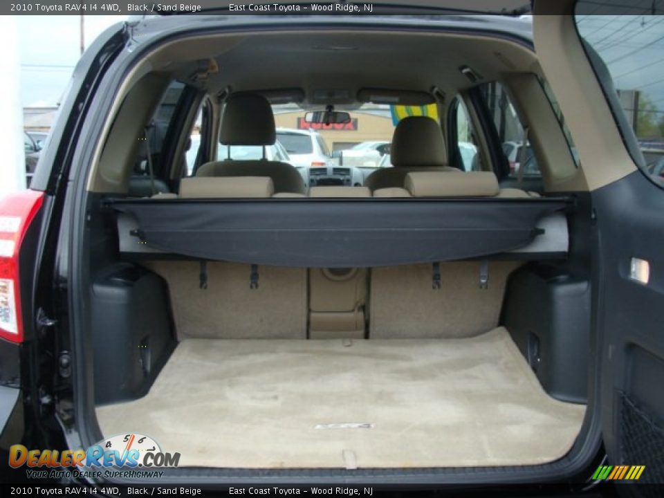 2010 Toyota RAV4 I4 4WD Black / Sand Beige Photo #13