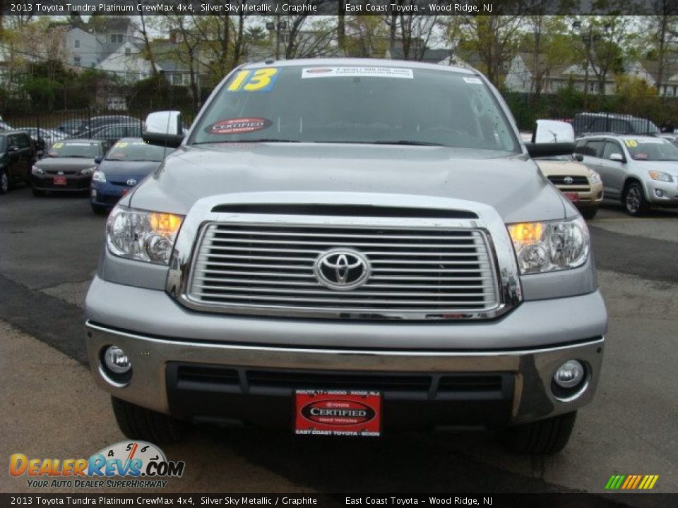 2013 Toyota Tundra Platinum CrewMax 4x4 Silver Sky Metallic / Graphite Photo #2