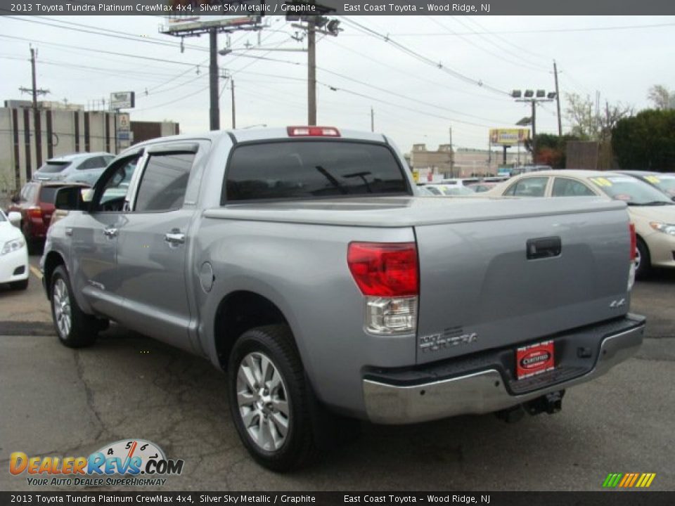 2013 Toyota Tundra Platinum CrewMax 4x4 Silver Sky Metallic / Graphite Photo #4