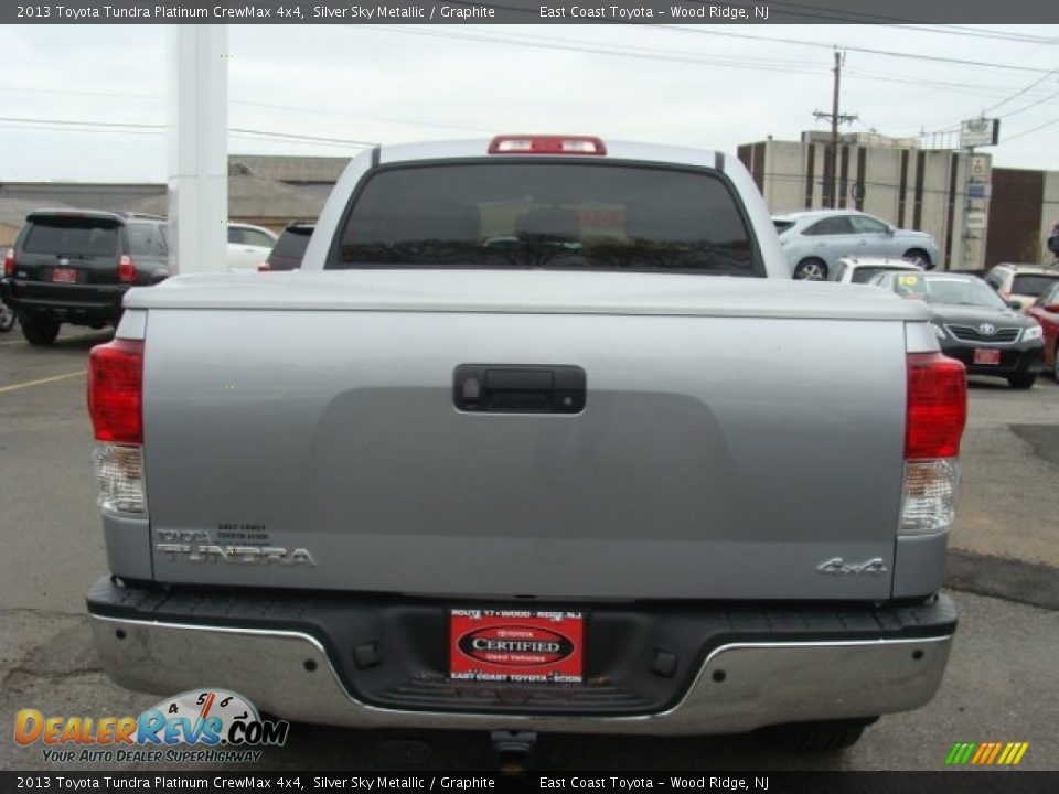 2013 Toyota Tundra Platinum CrewMax 4x4 Silver Sky Metallic / Graphite Photo #5