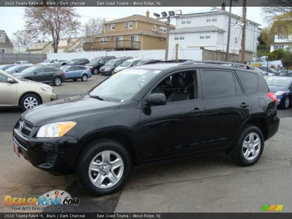 2010 Toyota RAV4 I4 Black / Dark Charcoal Photo #3