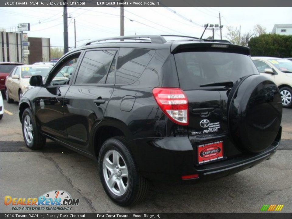 2010 Toyota RAV4 I4 Black / Dark Charcoal Photo #4