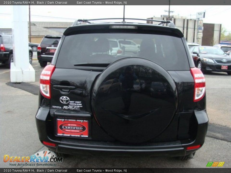 2010 Toyota RAV4 I4 Black / Dark Charcoal Photo #5