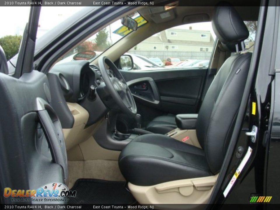 2010 Toyota RAV4 I4 Black / Dark Charcoal Photo #7