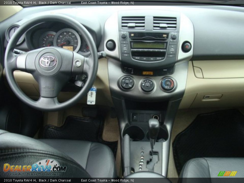 2010 Toyota RAV4 I4 Black / Dark Charcoal Photo #9
