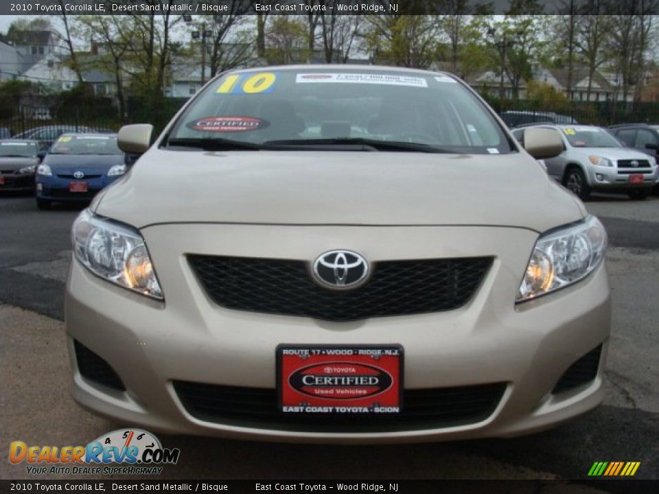 2010 Toyota Corolla LE Desert Sand Metallic / Bisque Photo #2