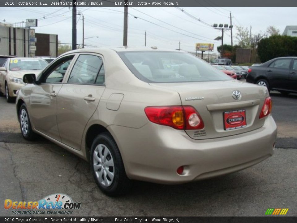 2010 Toyota Corolla LE Desert Sand Metallic / Bisque Photo #4