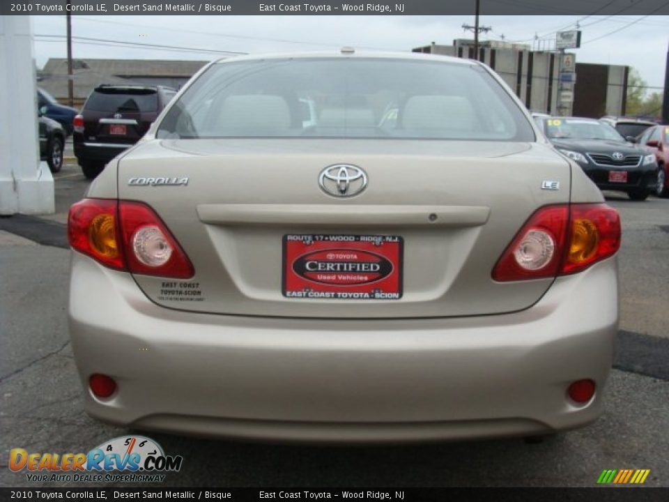 2010 Toyota Corolla LE Desert Sand Metallic / Bisque Photo #5