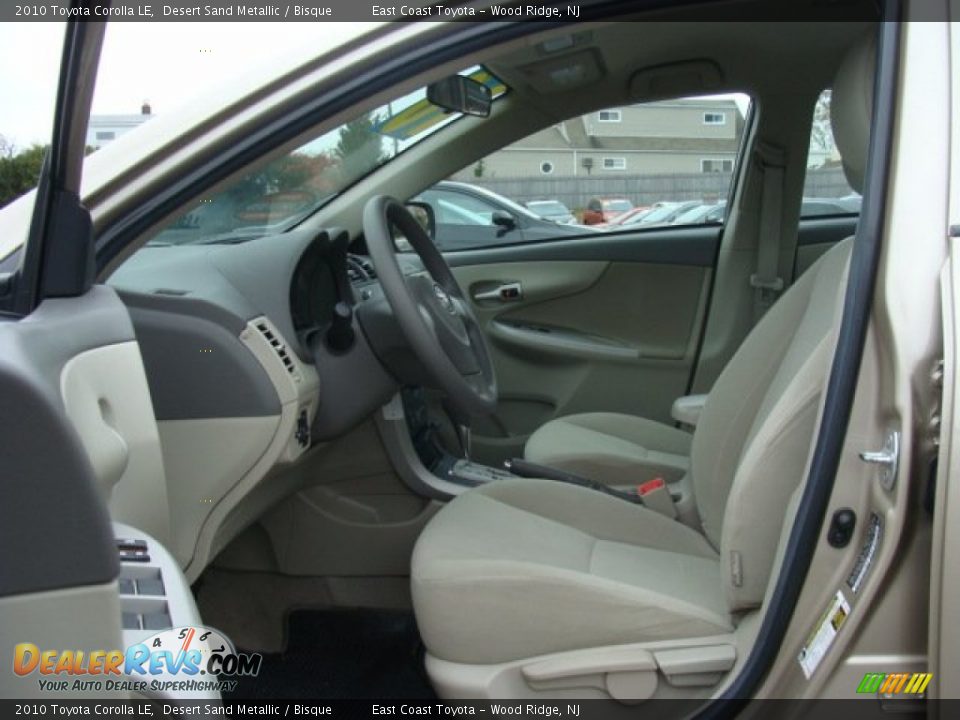 2010 Toyota Corolla LE Desert Sand Metallic / Bisque Photo #7