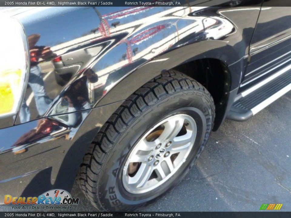 2005 Honda Pilot EX-L 4WD Nighthawk Black Pearl / Saddle Photo #8