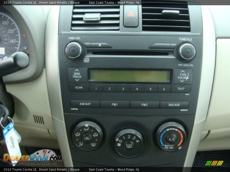 2010 Toyota Corolla LE Desert Sand Metallic / Bisque Photo #11