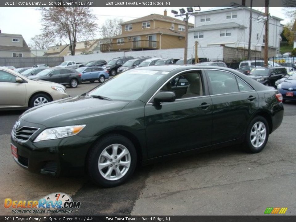 2011 Toyota Camry LE Spruce Green Mica / Ash Photo #3