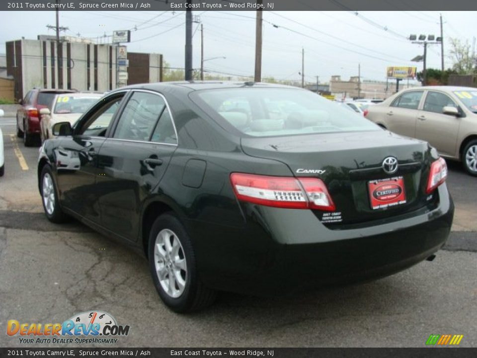 2011 Toyota Camry LE Spruce Green Mica / Ash Photo #4