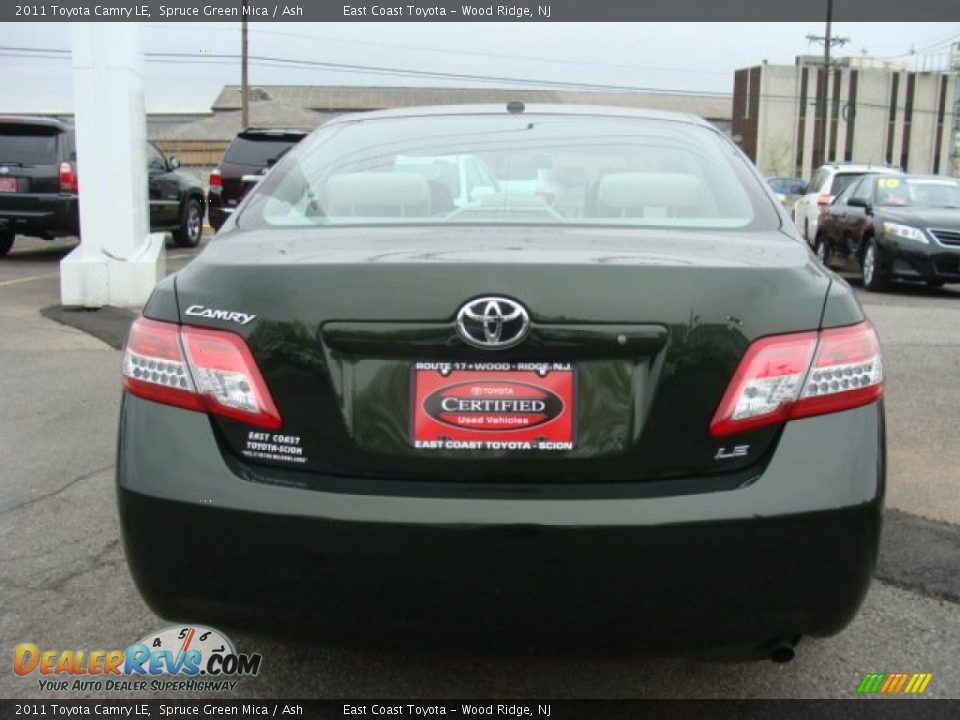 2011 Toyota Camry LE Spruce Green Mica / Ash Photo #5