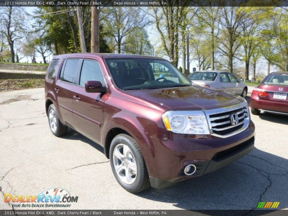 2013 Honda Pilot EX-L 4WD Dark Cherry Pearl / Black Photo #1