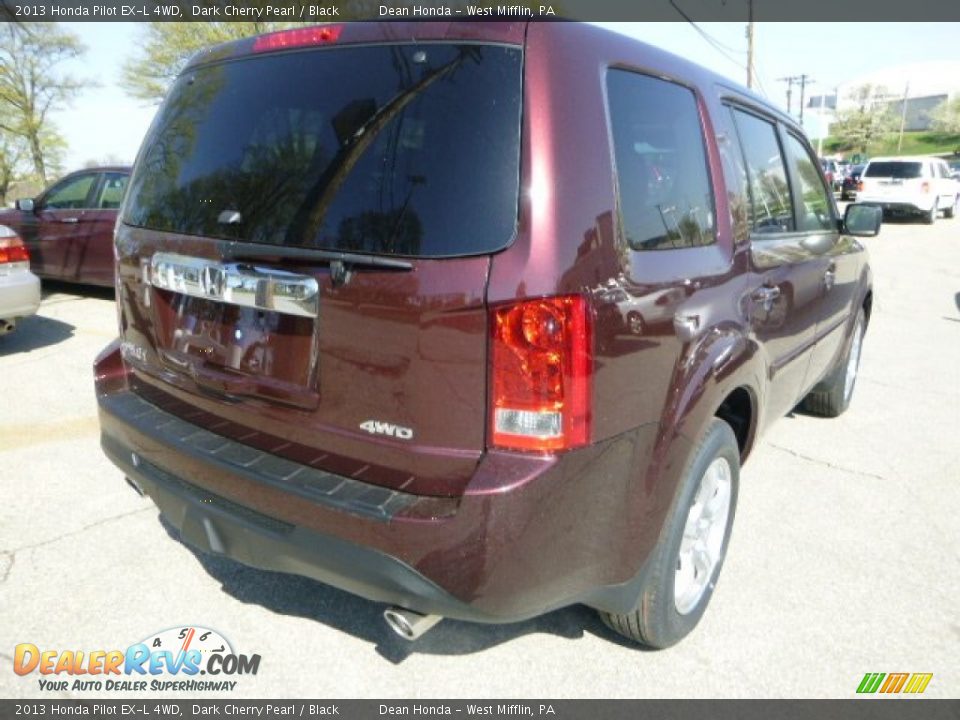 2013 Honda Pilot EX-L 4WD Dark Cherry Pearl / Black Photo #3