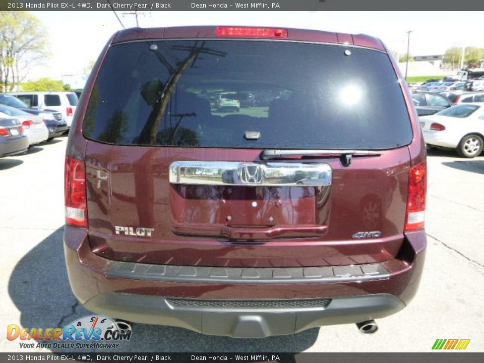 2013 Honda Pilot EX-L 4WD Dark Cherry Pearl / Black Photo #4
