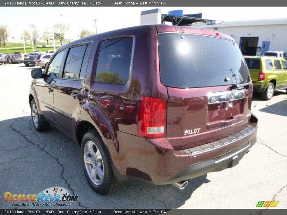 2013 Honda Pilot EX-L 4WD Dark Cherry Pearl / Black Photo #5