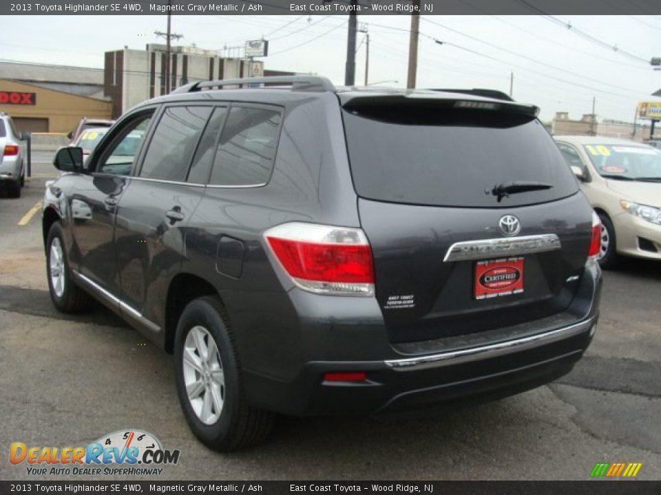 2013 Toyota Highlander SE 4WD Magnetic Gray Metallic / Ash Photo #4