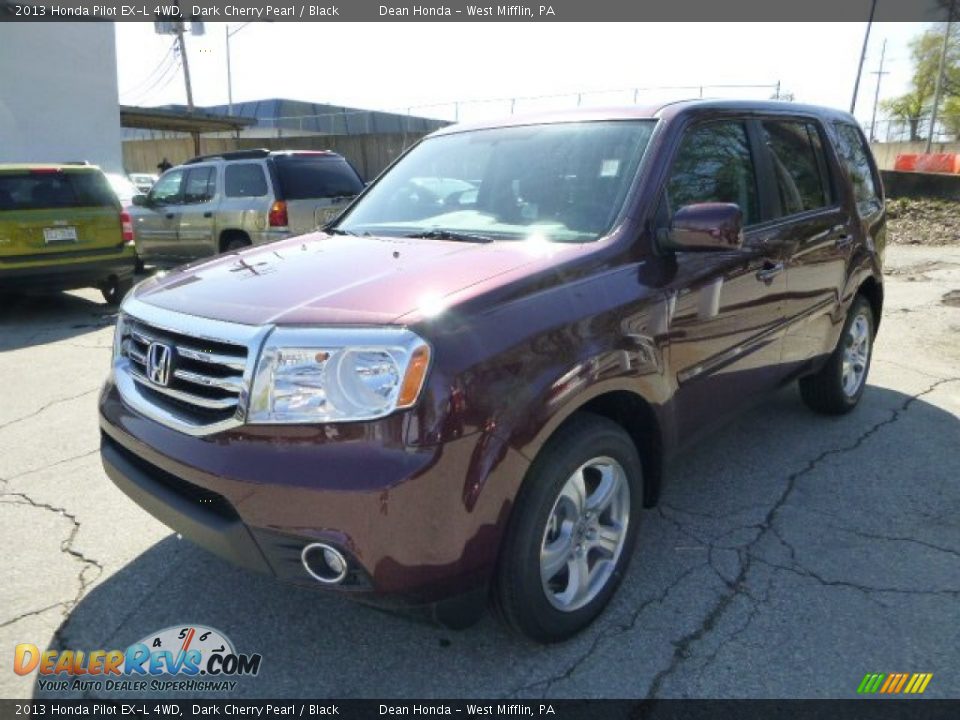 2013 Honda Pilot EX-L 4WD Dark Cherry Pearl / Black Photo #7