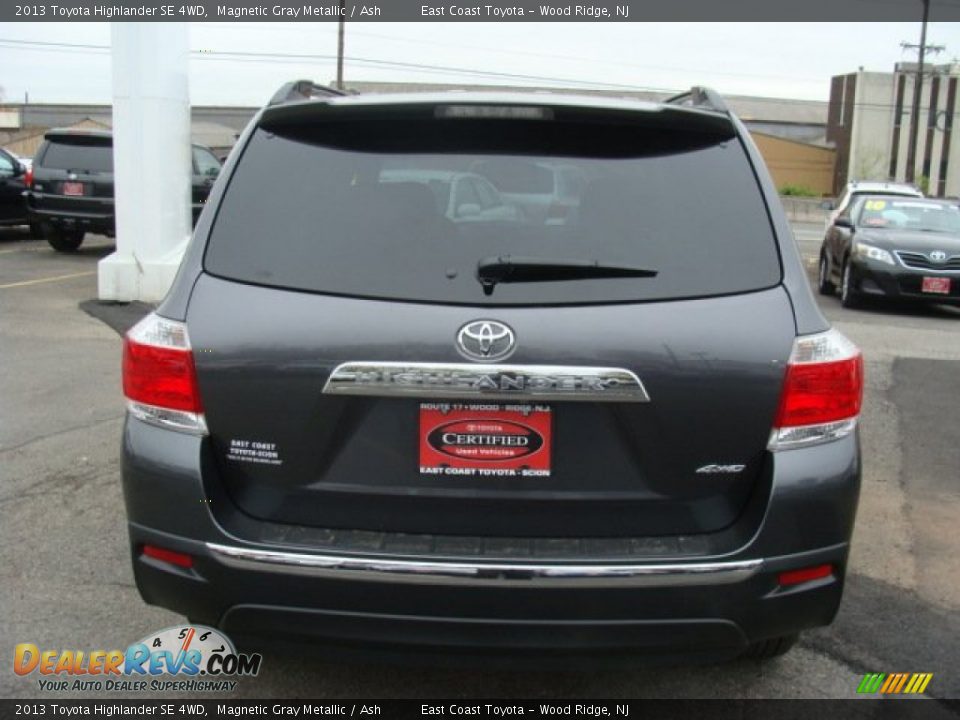 2013 Toyota Highlander SE 4WD Magnetic Gray Metallic / Ash Photo #5