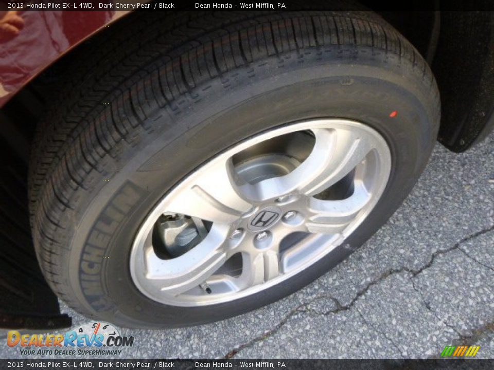 2013 Honda Pilot EX-L 4WD Dark Cherry Pearl / Black Photo #9