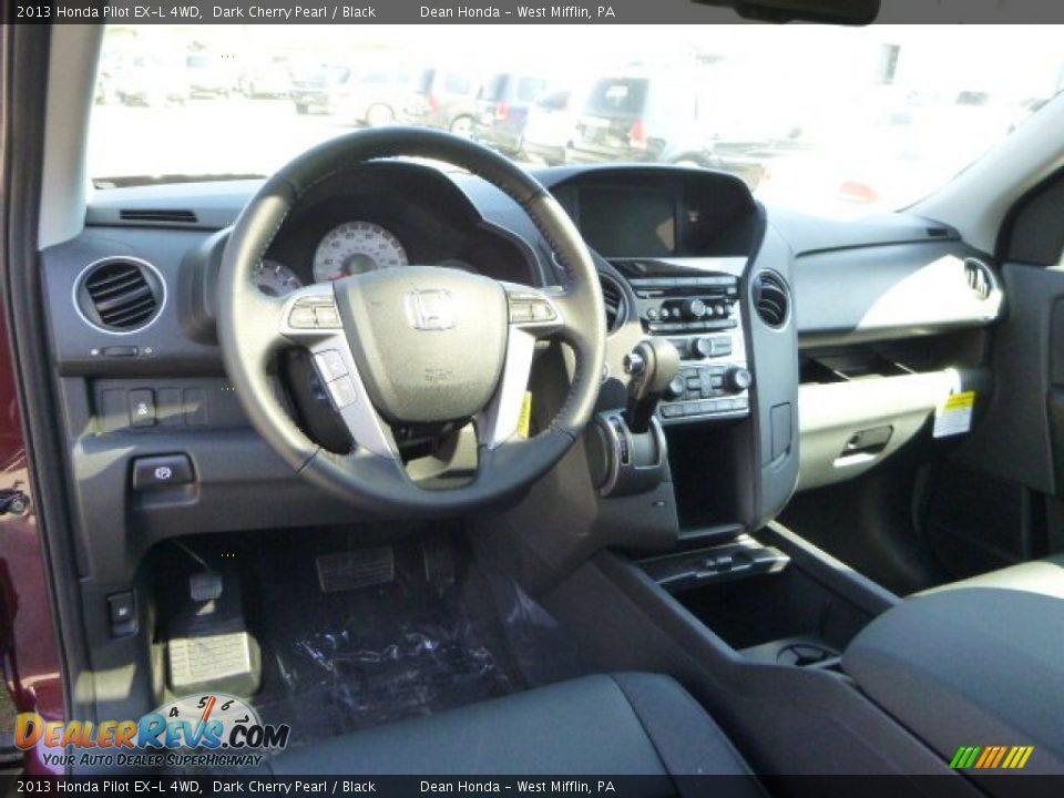 2013 Honda Pilot EX-L 4WD Dark Cherry Pearl / Black Photo #13
