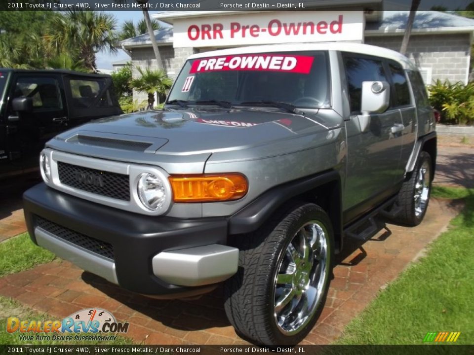2011 Toyota FJ Cruiser 4WD Silver Fresco Metallic / Dark Charcoal Photo #1
