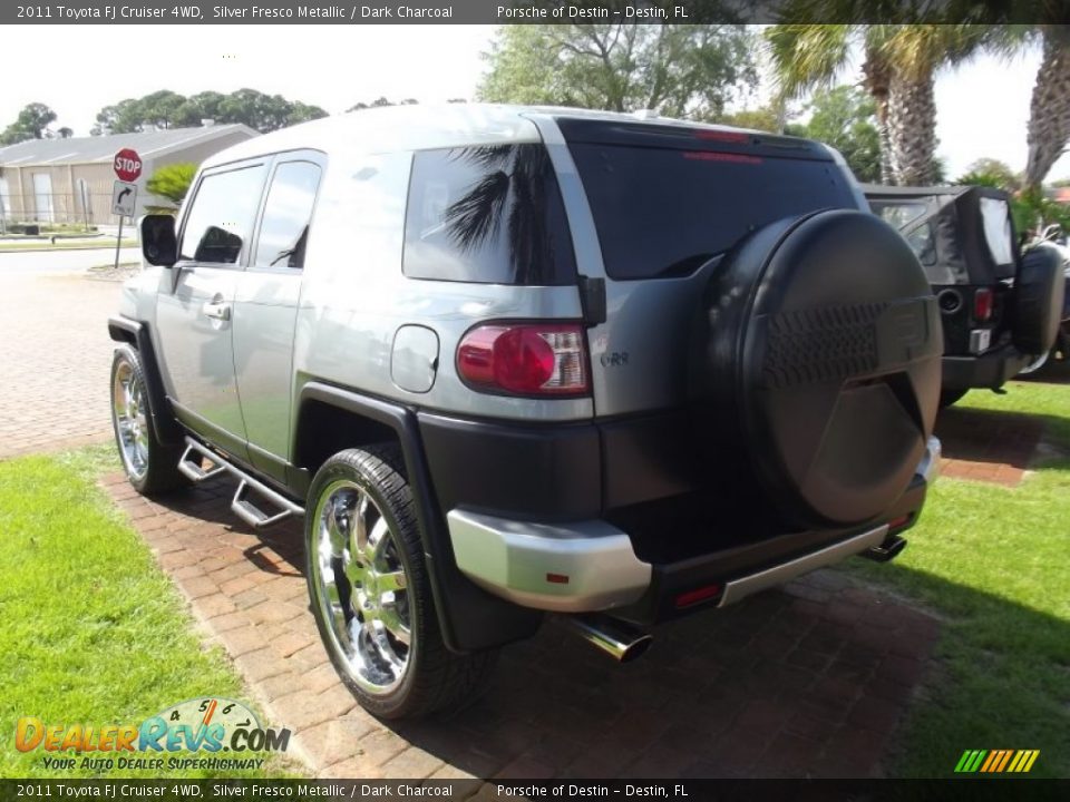 2011 Toyota FJ Cruiser 4WD Silver Fresco Metallic / Dark Charcoal Photo #3