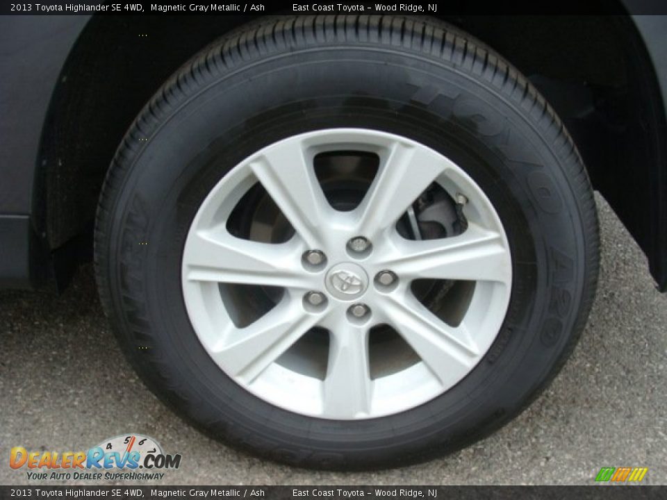 2013 Toyota Highlander SE 4WD Magnetic Gray Metallic / Ash Photo #14