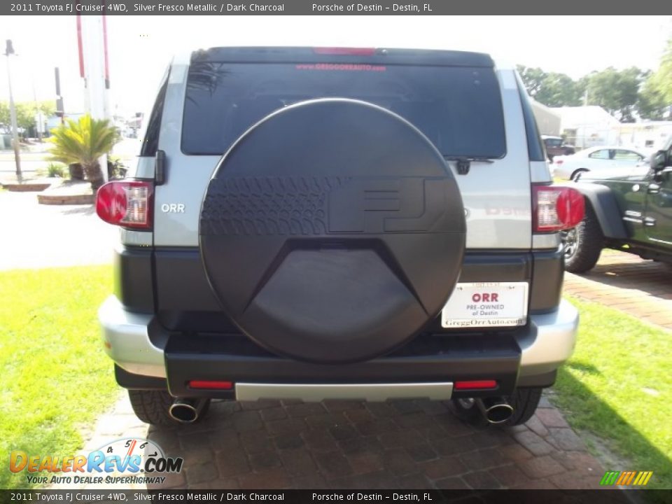 2011 Toyota FJ Cruiser 4WD Silver Fresco Metallic / Dark Charcoal Photo #4