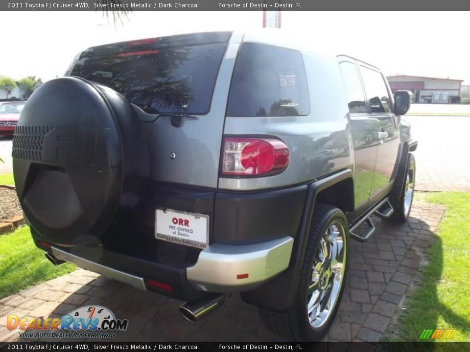 2011 Toyota FJ Cruiser 4WD Silver Fresco Metallic / Dark Charcoal Photo #5