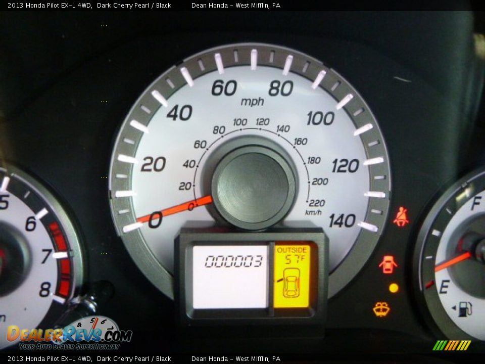 2013 Honda Pilot EX-L 4WD Dark Cherry Pearl / Black Photo #20