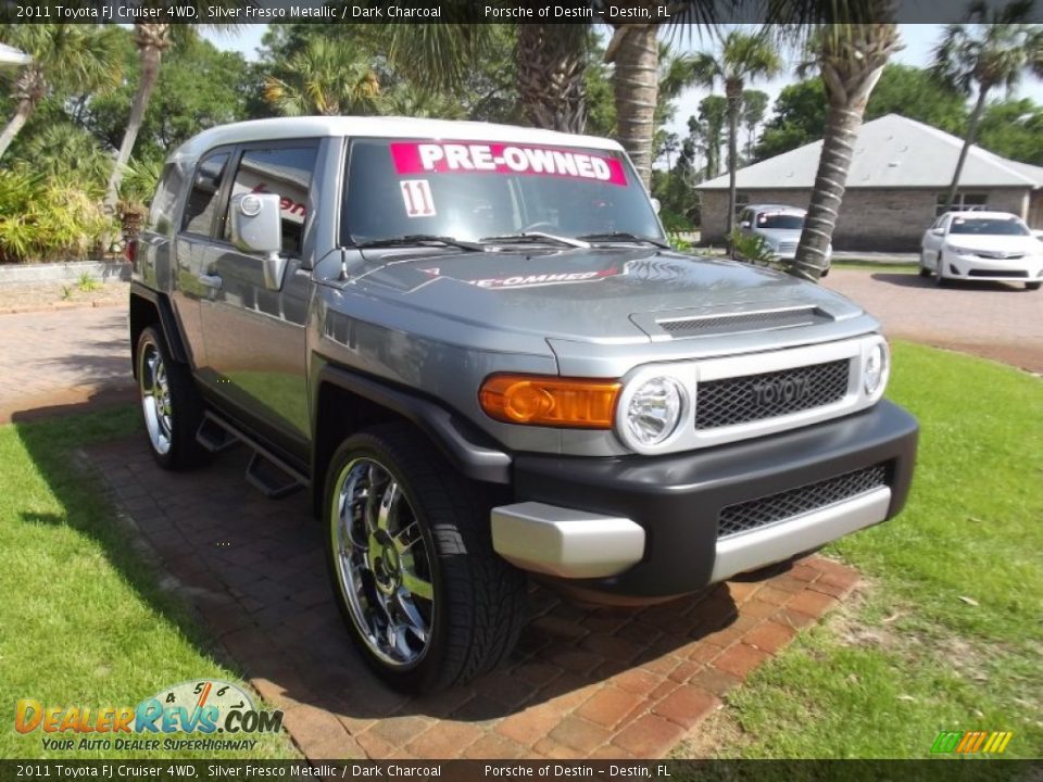2011 Toyota FJ Cruiser 4WD Silver Fresco Metallic / Dark Charcoal Photo #7