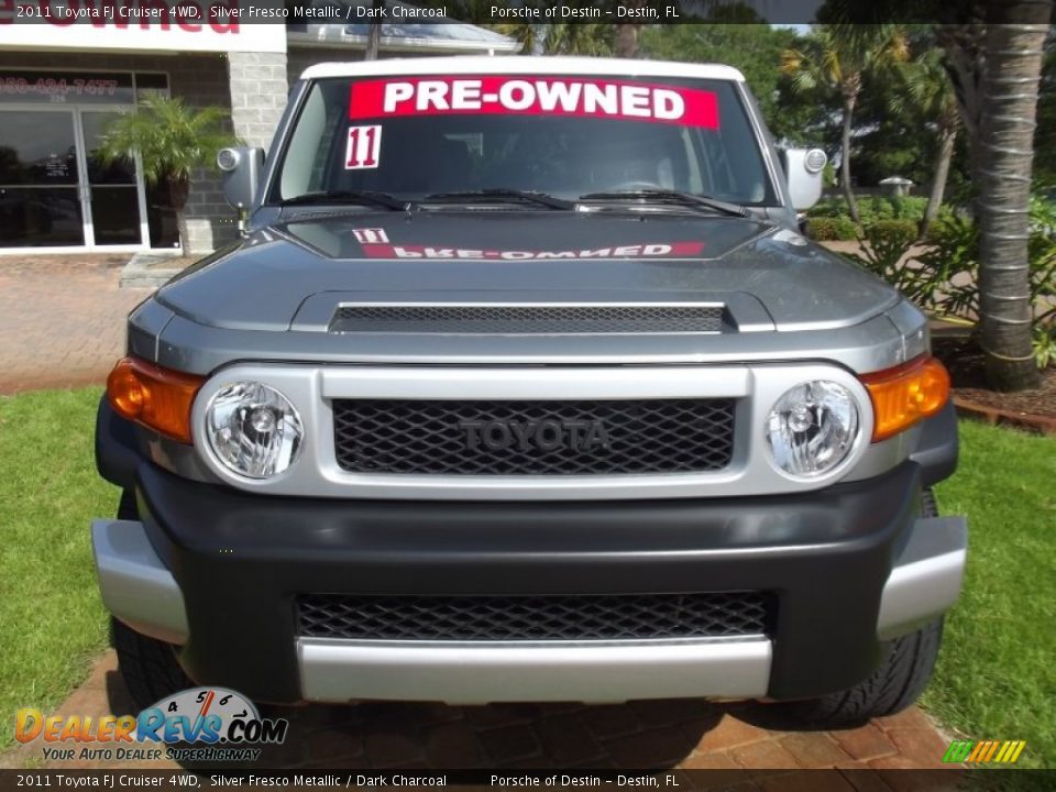 2011 Toyota FJ Cruiser 4WD Silver Fresco Metallic / Dark Charcoal Photo #8
