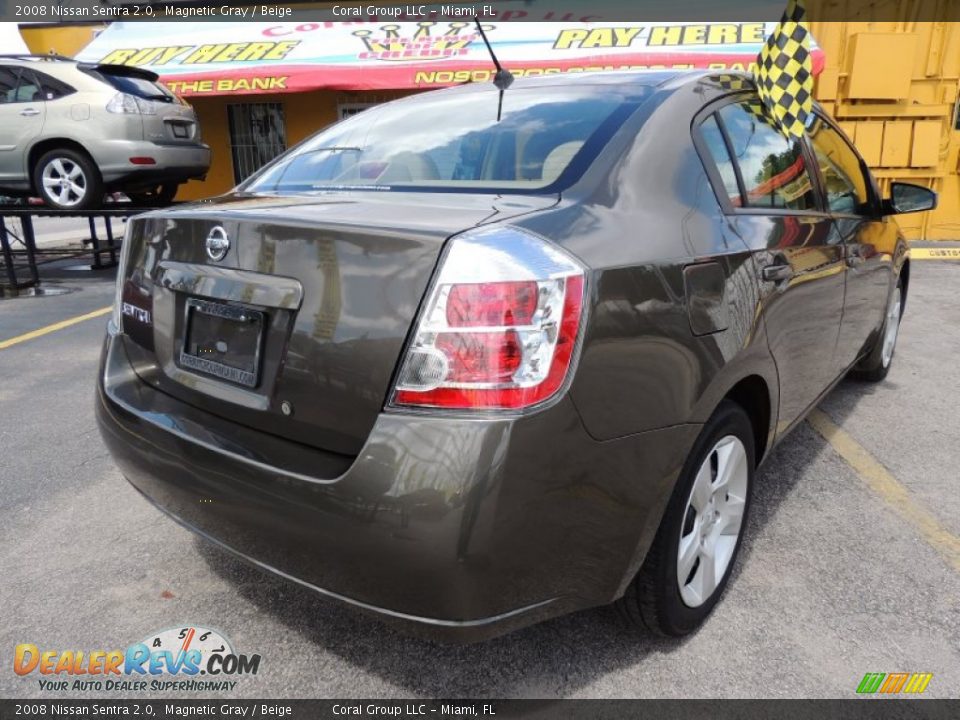 2008 Nissan Sentra 2.0 Magnetic Gray / Beige Photo #7