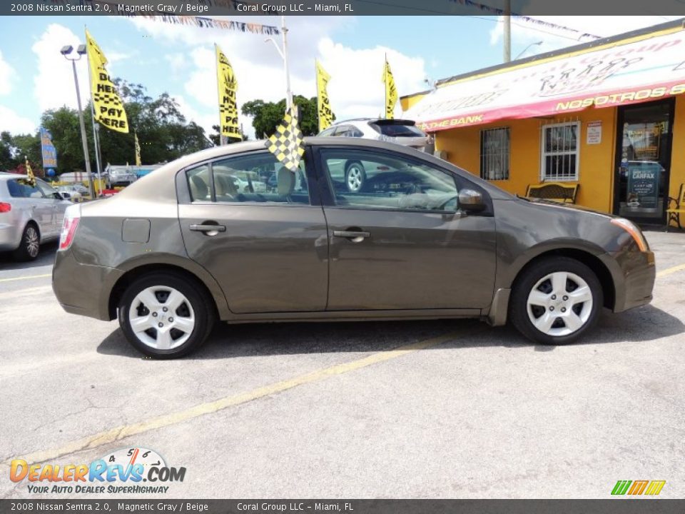 2008 Nissan Sentra 2.0 Magnetic Gray / Beige Photo #8