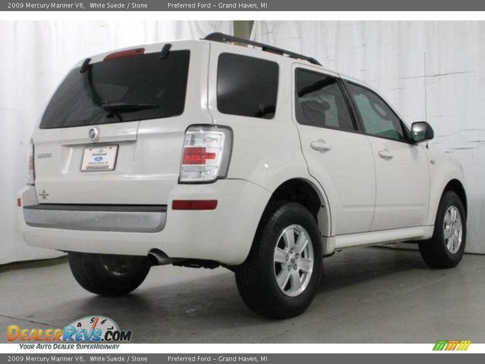 2009 Mercury Mariner V6 White Suede / Stone Photo #6