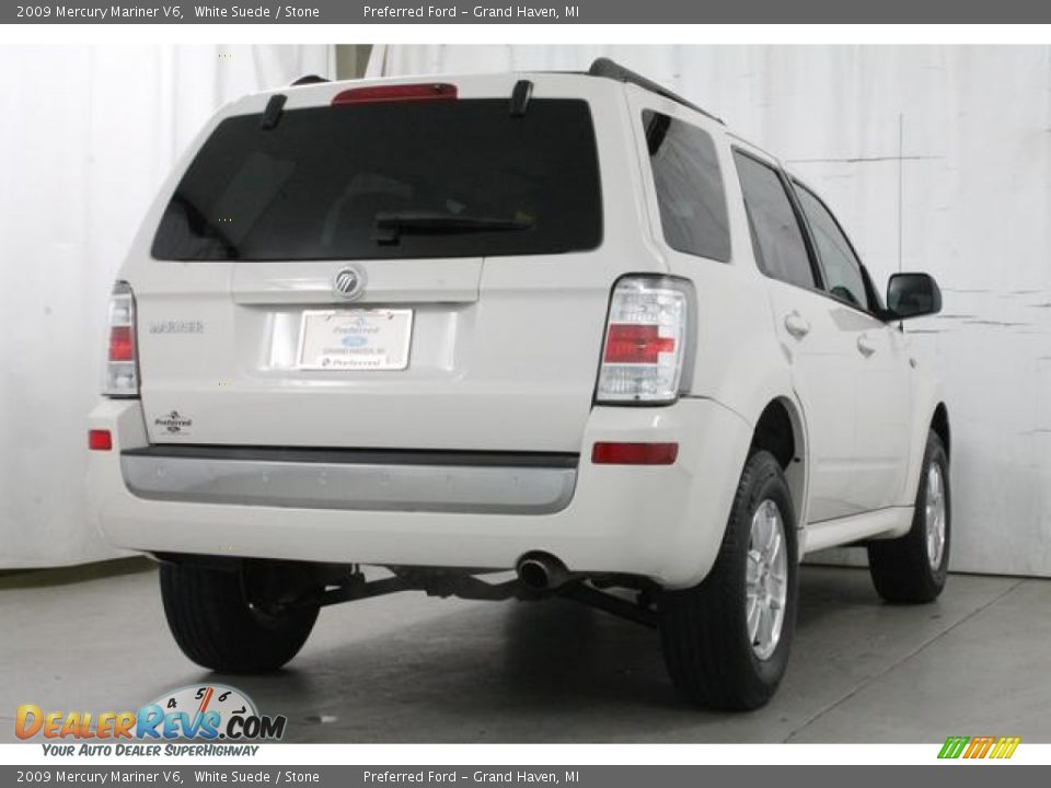 2009 Mercury Mariner V6 White Suede / Stone Photo #7