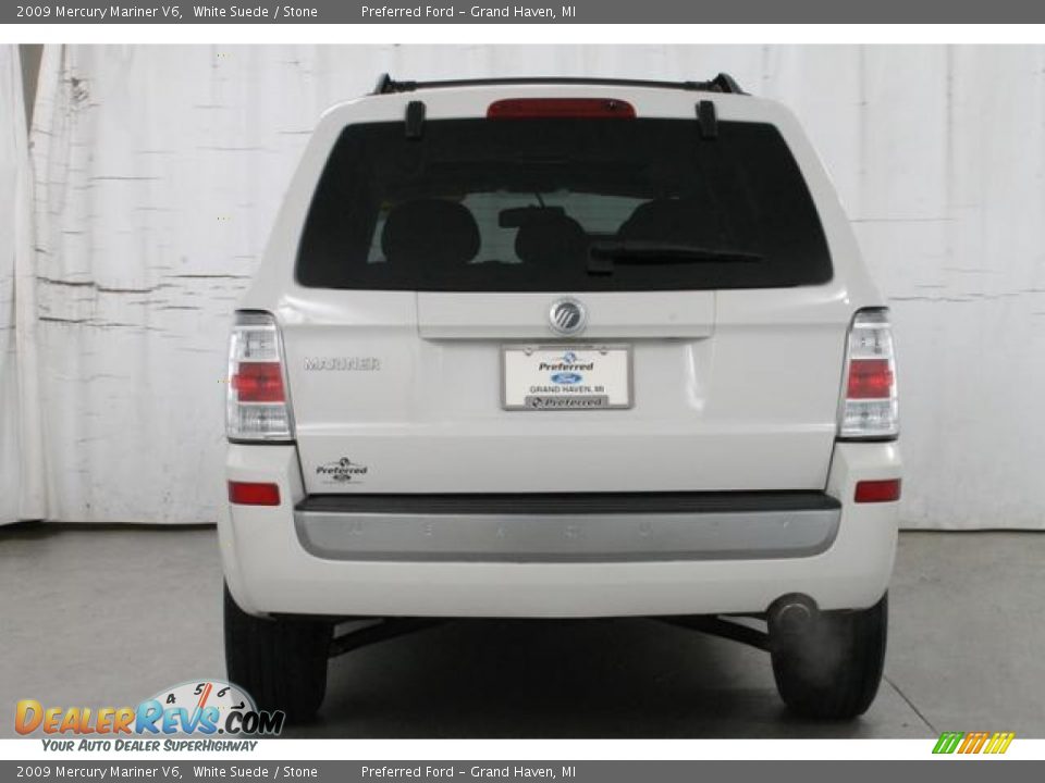 2009 Mercury Mariner V6 White Suede / Stone Photo #8