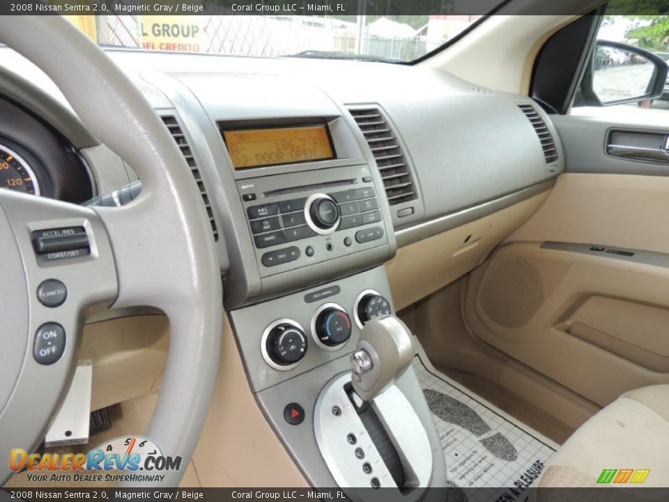 2008 Nissan Sentra 2.0 Magnetic Gray / Beige Photo #13